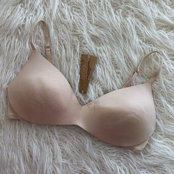 Skims Wireless Form Pushup Plunge Bra Sand Size 36C - Picture 4 of 7